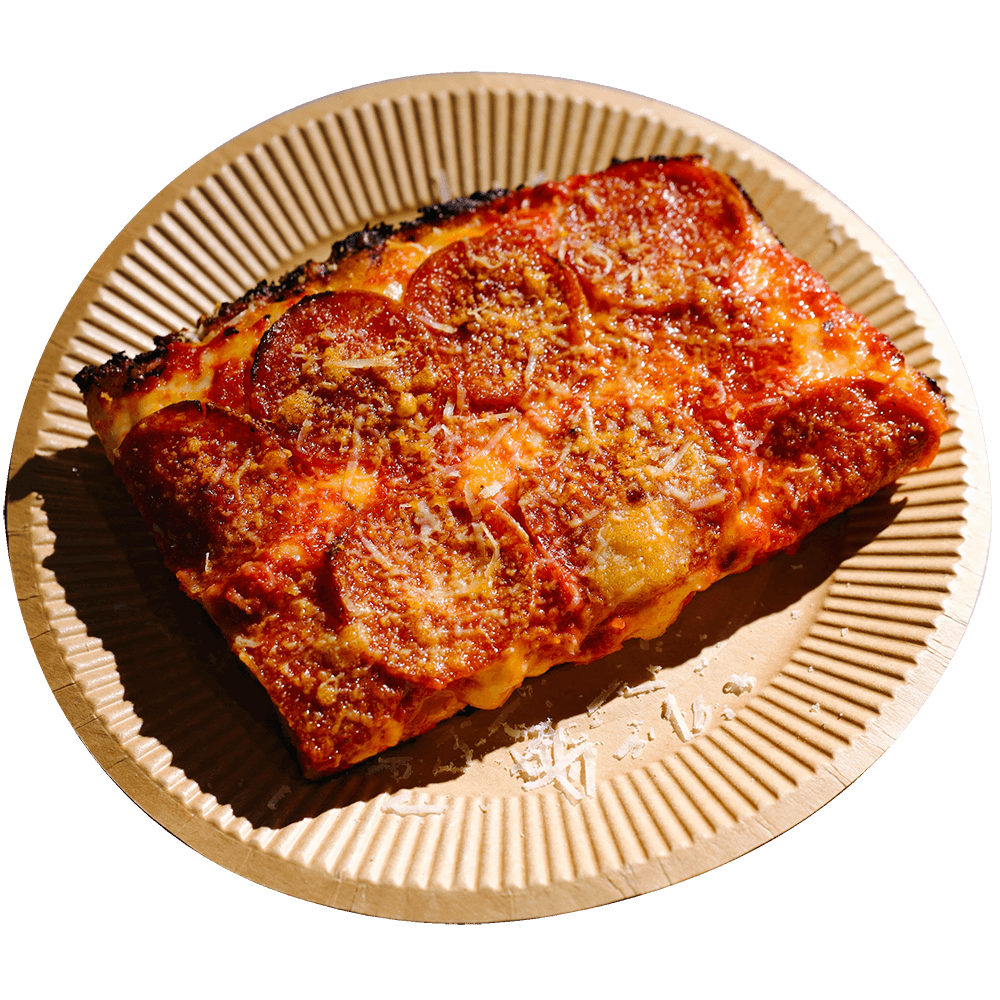 シチリアンピザスライス スクエアピザ NYスタイルピザ